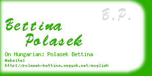 bettina polasek business card